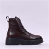 Wonders Bristol Platform Lace Ankle Boot - Burgundy Leather
